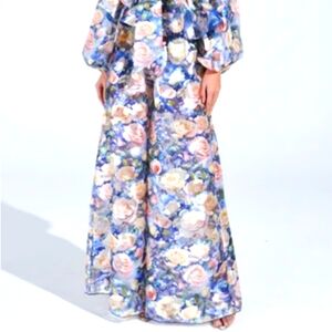 AKIRA EXALTED FLORAL PALAZZO PANT Size LL